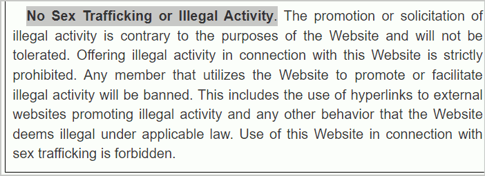 Is MegaPersonals illegal